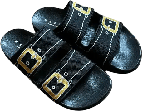 Cloth sandal Marni Black size 40 EU in Cloth - 54994752