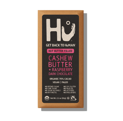 Cashew Butter + Raspberry Dark Chocolate Bar