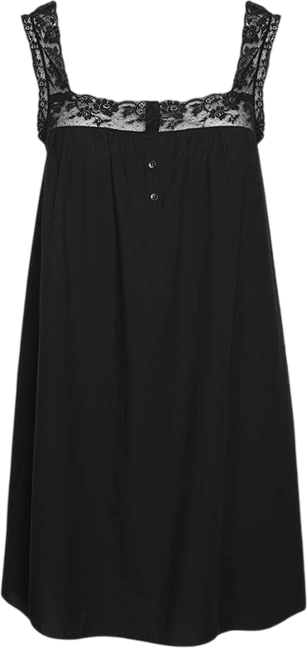 The Fleur Mini: Black Cotton Voile