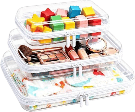 Clear Hard Shell Zipper Case