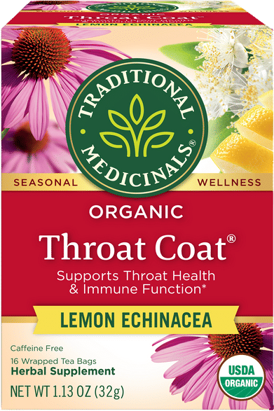 Traditional Medicinals Throat Coat Lemon Echinacea Tea
