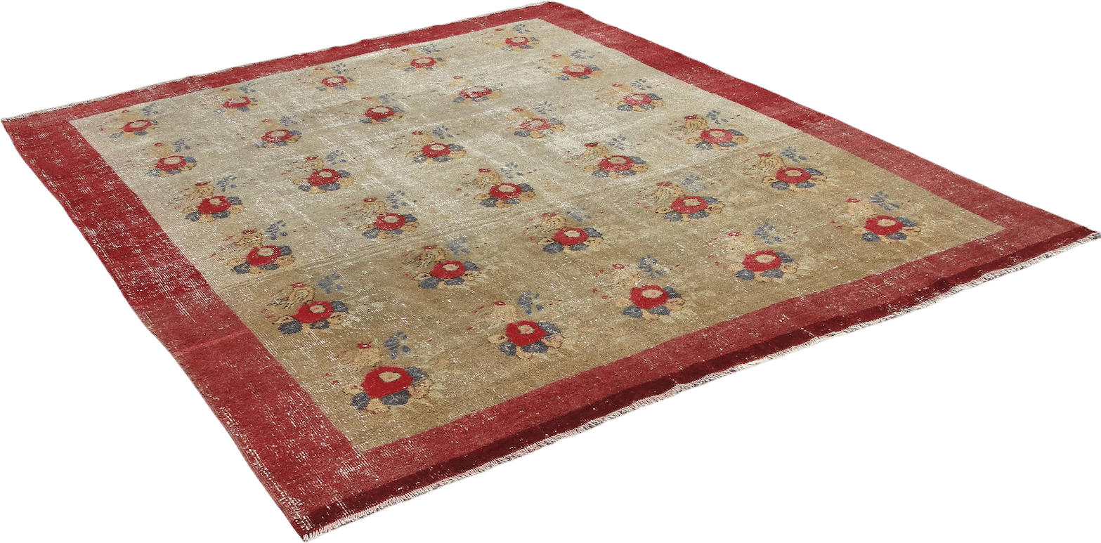8' x 10' Turkish Floral Rug