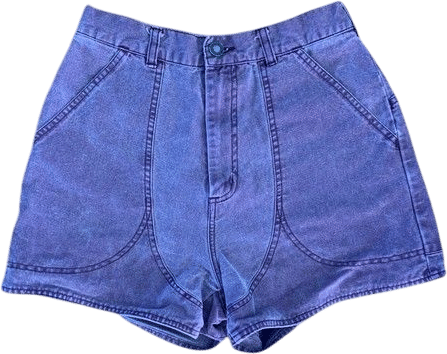 VTG 80s 90s Women Patagonia Stand Up Shorts Purple Rare 10 Canvas Duck Hong Kong
