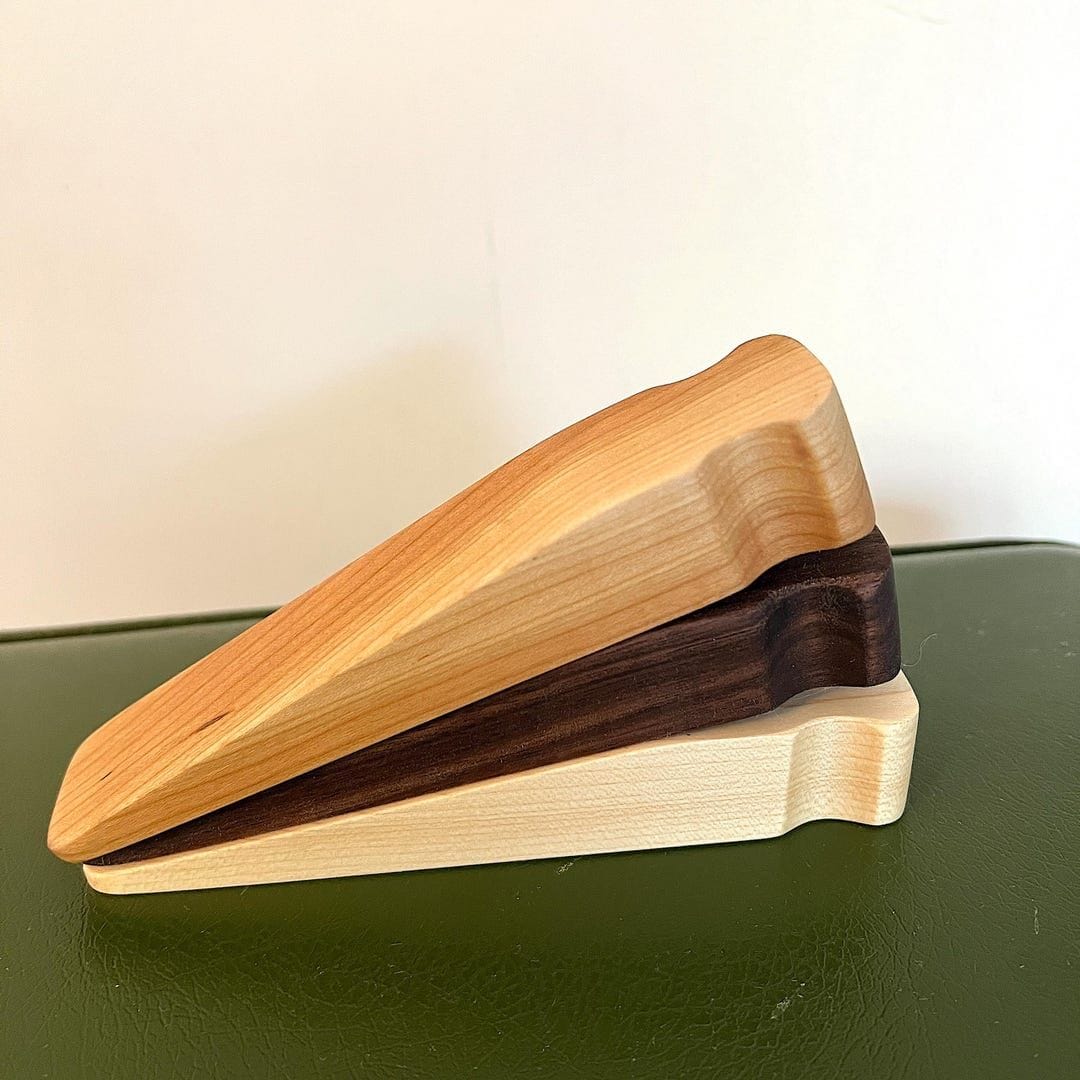 Solid wood doorstop
