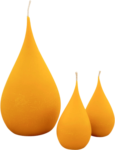 Teardrop Beeswax Candles