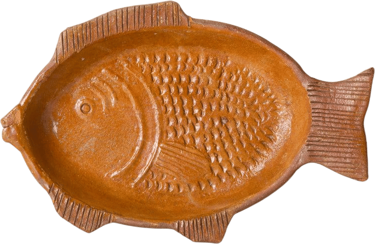 Vintage Terracotta Fish Platter
