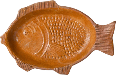 Vintage Terracotta Fish Platter