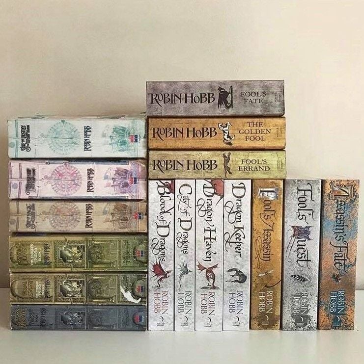 Robin Hobb’s 16-novel epic fantasy series, “Realm of the Elderlings”