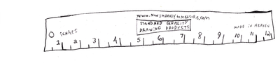 10/12th Scale Novelty Ruler