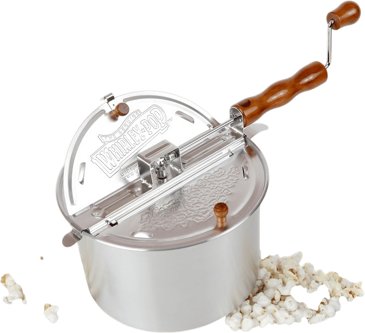 Whirley Pop Stovetop Popcorn Popper - Original Silver