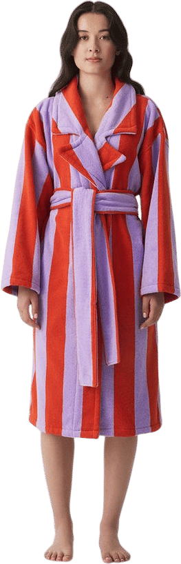 Robe - Red & Purple Stripe