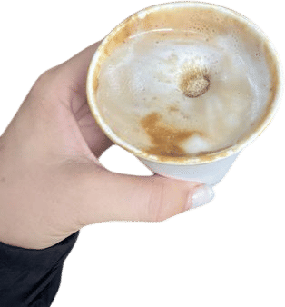 Letting some sugar disappear into the sunday cappuccino