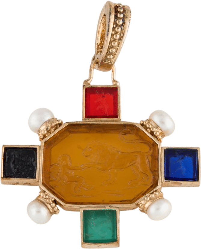 Tagliamonte Pearl & Venetian Cameo Pendant