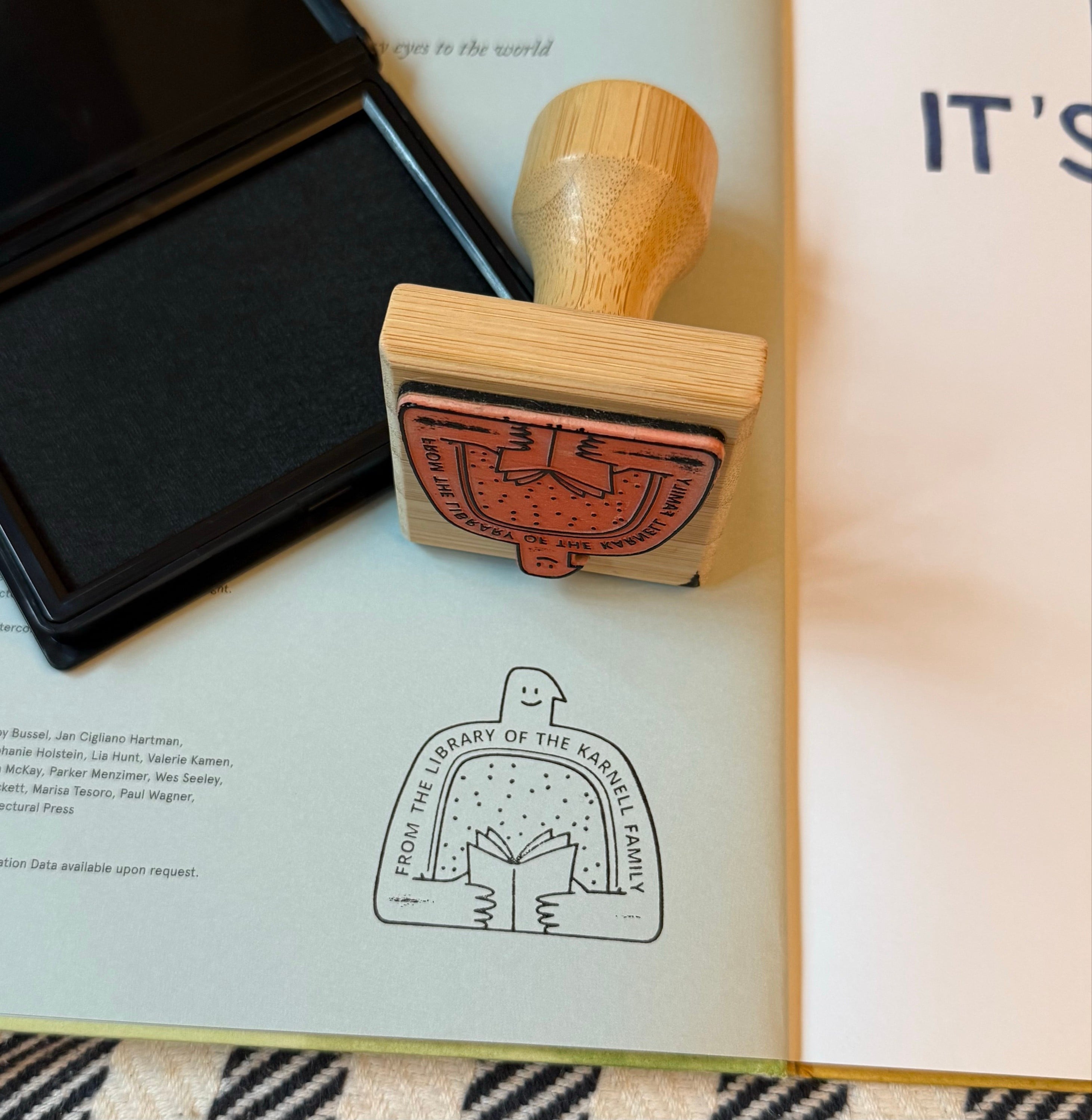 Custom Dachshund Ex Libris Book Stamp