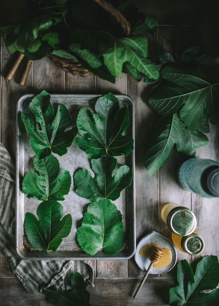 flavoring things with fig leaves