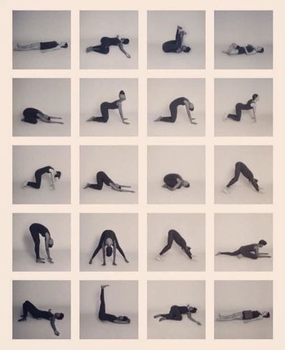 stretching in the evening!
