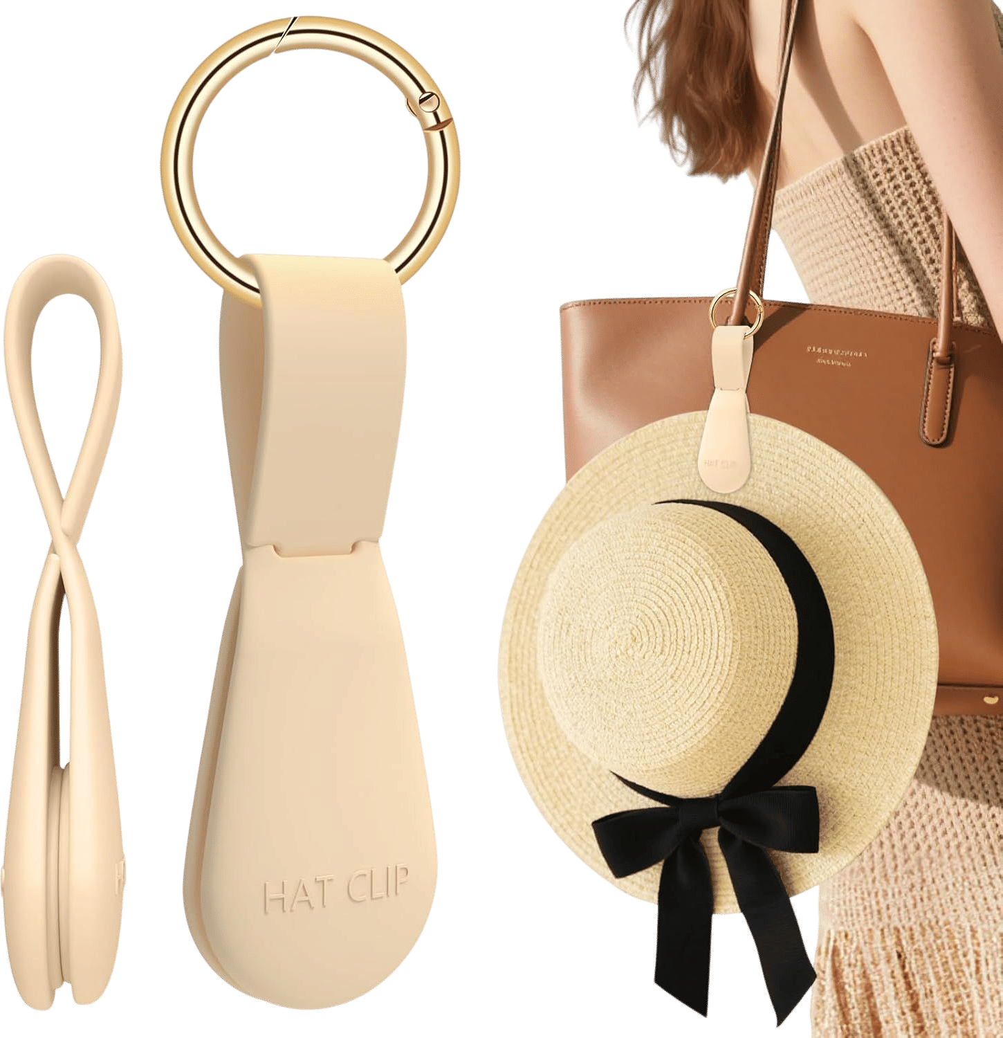 Fikoksol Magnetic Hat Clip for Travel on Bag