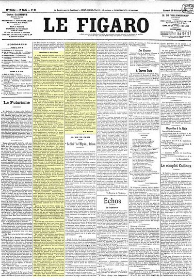 The Futurist Manifesto