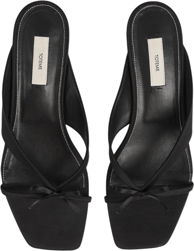 Bow Satin Sandals