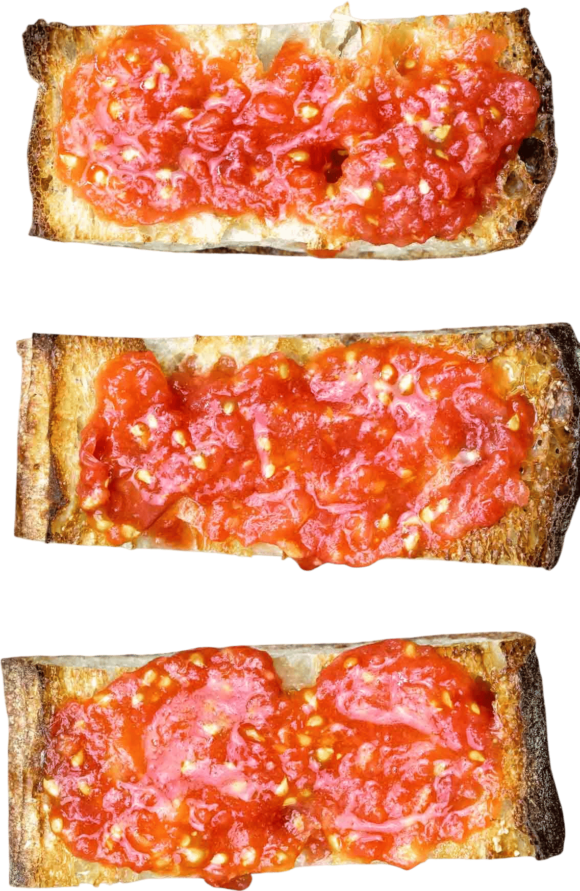 pan con heirloom tomate