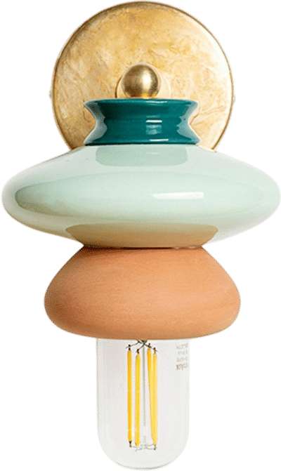Terracotta Ceramic Sconce Reading Lamp