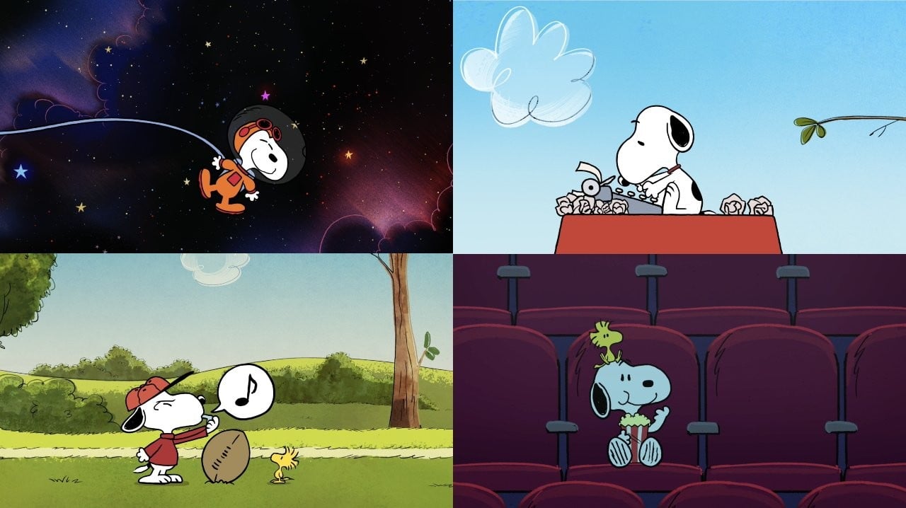 The Snoopy screensavers on Apple TV