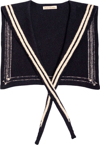 Navy Lambswool Sailor Scarf