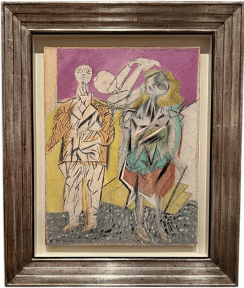 Untitled [man and woman], about 1947-1948 by Willem de Kooning