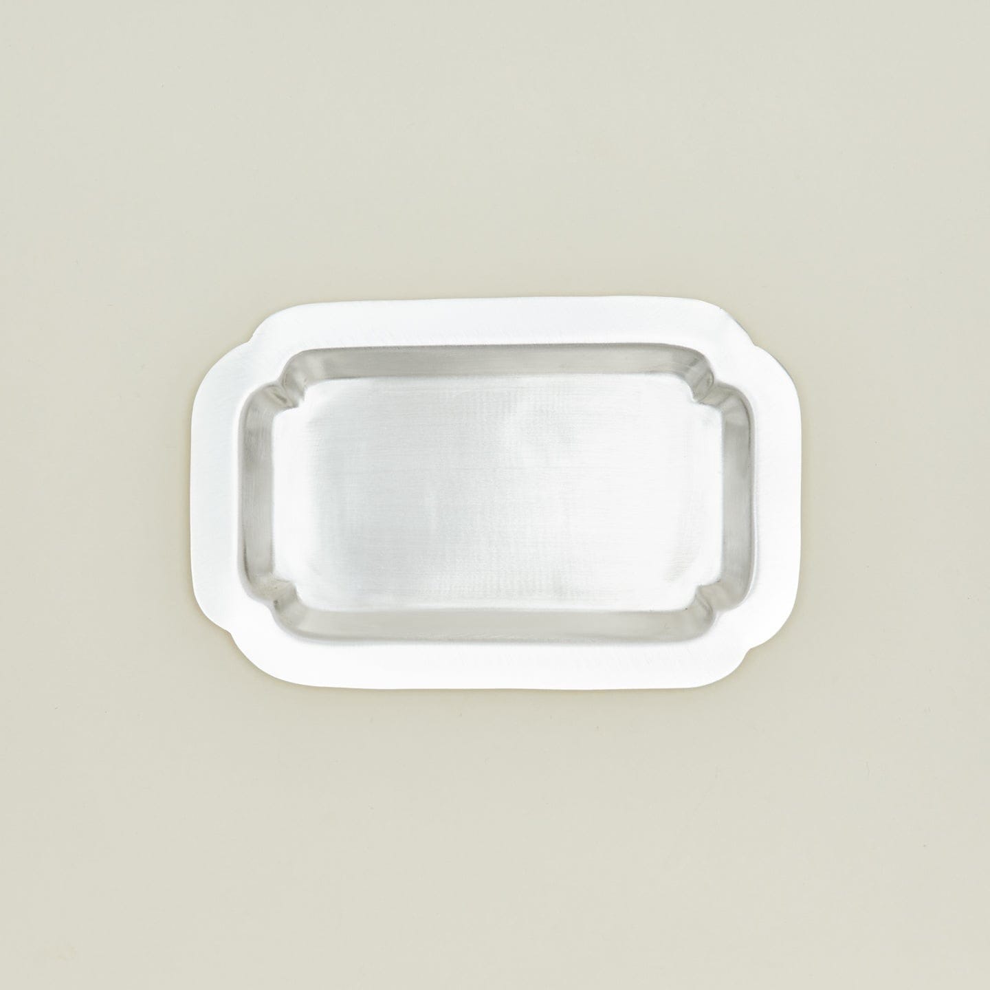 Fog Linen Decorative Edge Silver Tray