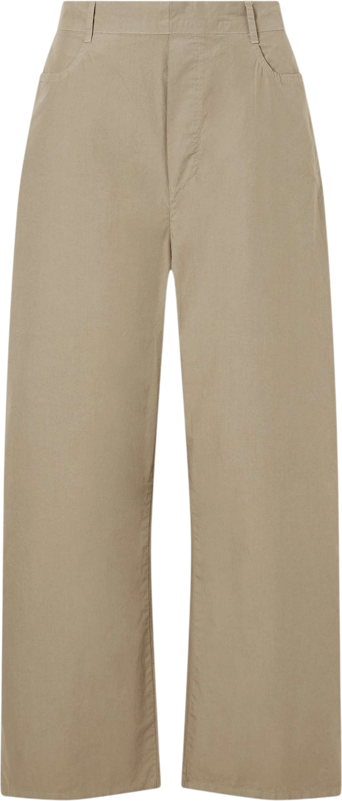 LESET Kyoto Cotton-Poplin Wide-Leg Pants