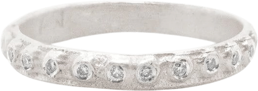 Silver Ring in Bedouin Style with Diamonds