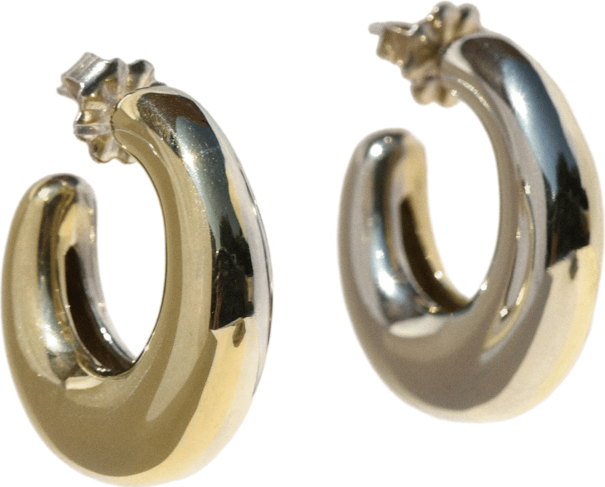 Two-Tone Bubble Hoops