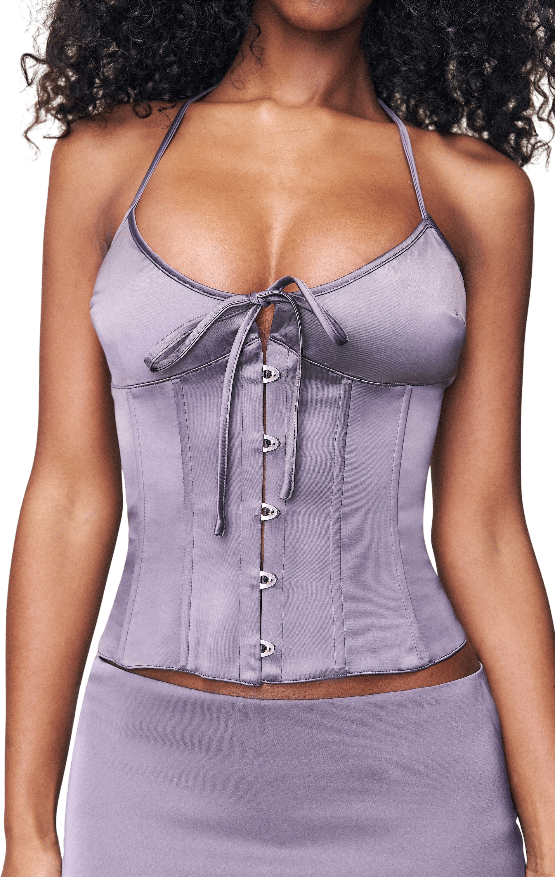 Guizio Marini Corset Top in Gunmetal