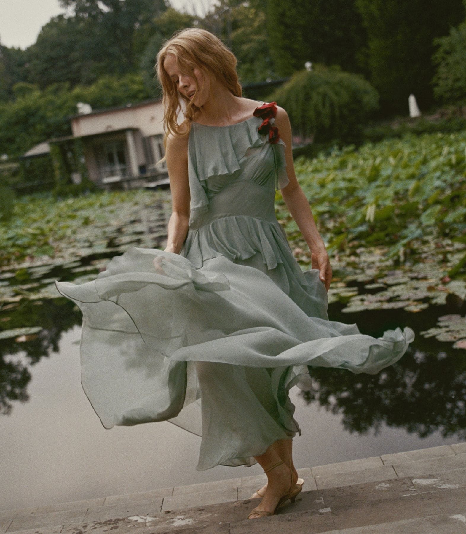 DÔEN Nelida Dress - Green Jasper