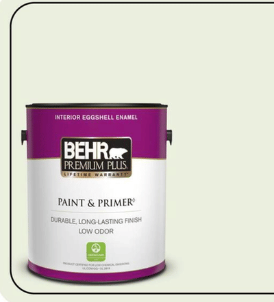 Behr Premium Plus Glisten Green Eggshell Paint