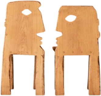 kissing chairs by timothy van oorschot
