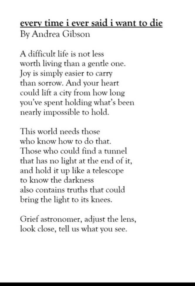 every time i ever said i wanted to die (Andrea Gibson)