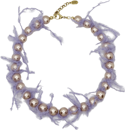 Pearl & Mohair Necklace