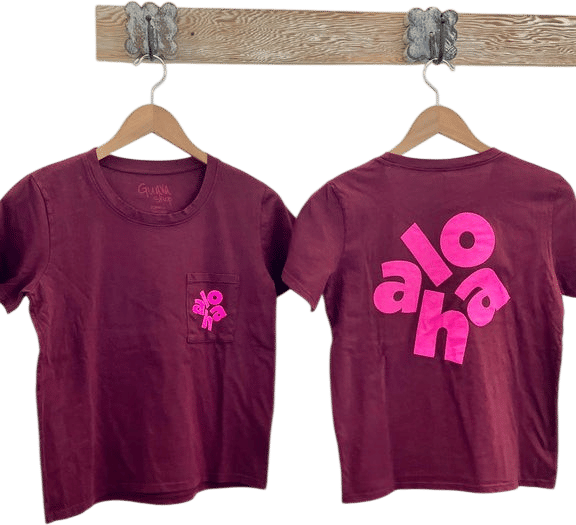 Messy Aloha Pocket Tee