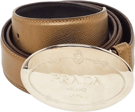 Prada Gold Belt