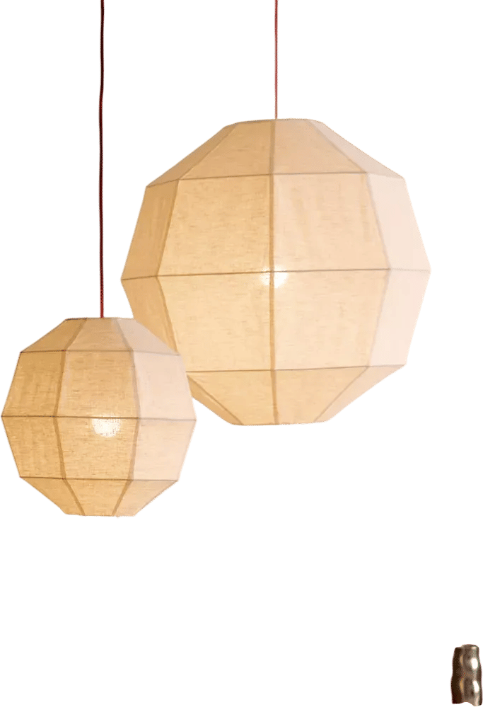 Jonie Jute Geometric Lantern Pendant Light