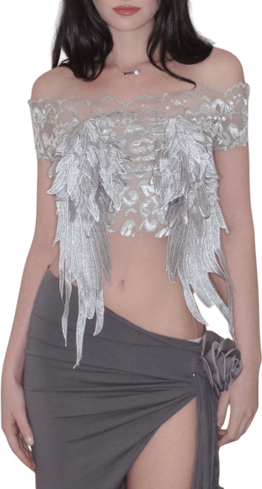 Aether Feather Lace Top