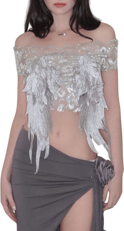 Aether Feather Lace Top