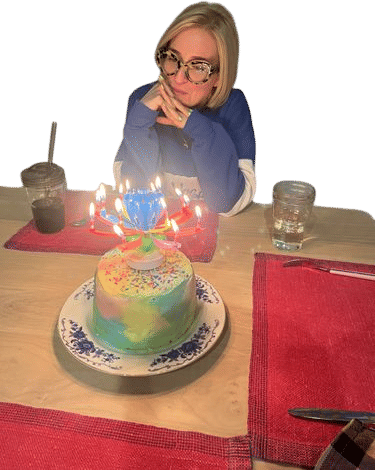 that spinnning, singing, birthday candle lotus flower cake topper