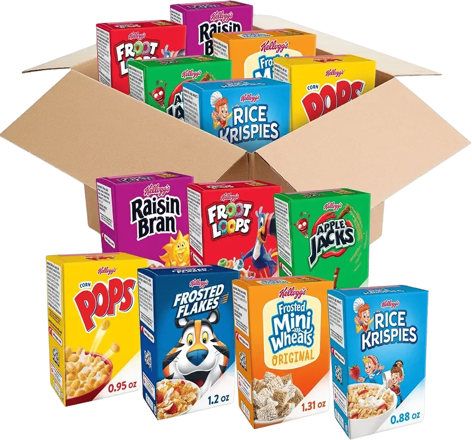 Mini cereal boxes