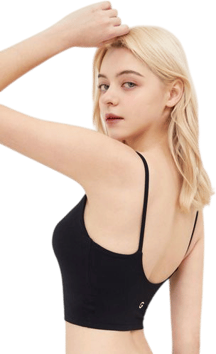 L.FLEX F Square Neck Halter Tank Top
