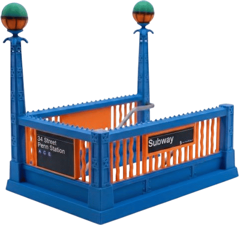 Model K Rail MTA NBA Subway Entrance Replica