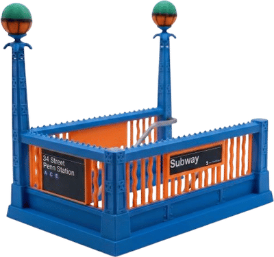 Model K Rail MTA NBA Subway Entrance Replica