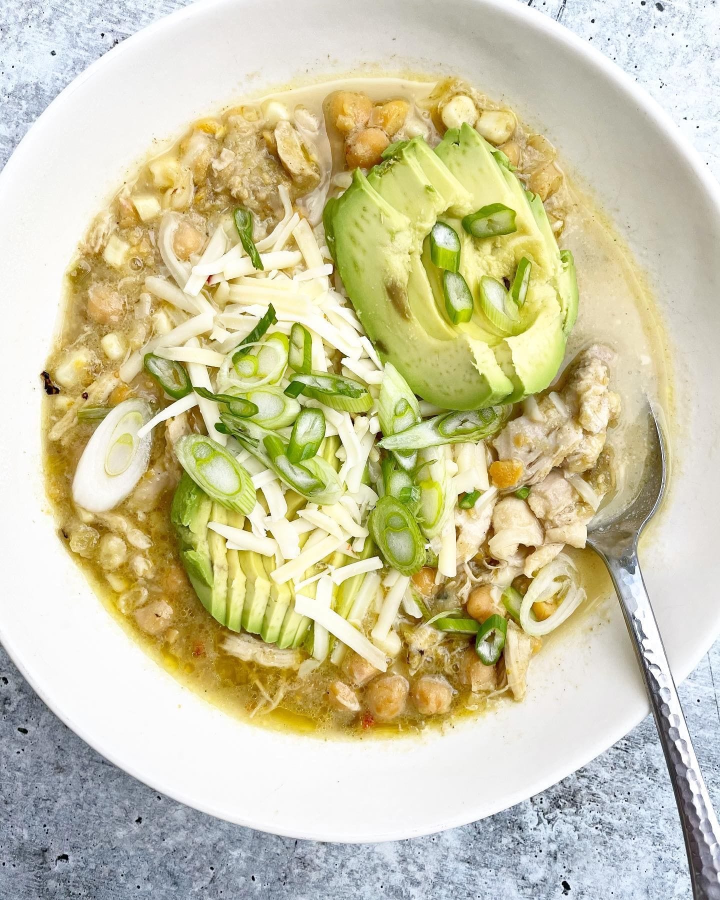 No-Chopping Cheesy White Bean Chicken Chili Recipe