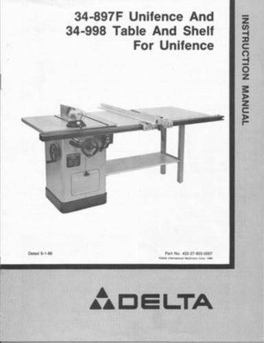 Classic Delta Unisaw Table Saw